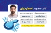 کارت عضویت استخر و مجتمع های آبی تفریحی شامل رنگ بندی آبی