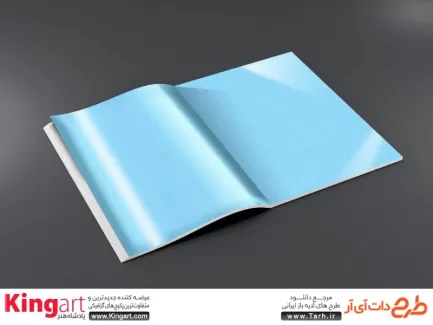 قالب لایه باز موکاپ کتاب به صورت لایه باز با فرمت psd جهت پیش نمایش کتاب، مجله، دفترچه یادداشت