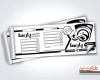 نمونه قبض خشکشویی شامل وکتور سیاه و سفید ماشین لباسشویی