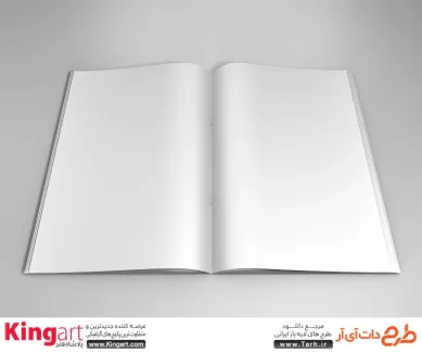 قالب لایه باز پیش نمایش مجله به صورت لایه باز با فرمت psd جهت پیش نمایش کتاب، مجله، دفترچه یادداشت