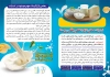 فایل کاتالوگ محصولات لبنی شامل تصویرسازی گاو و عکس شیر