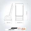 طرح برش لیزری استند موبایل