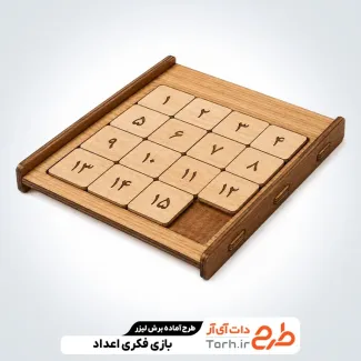 طرح لیزر بازی فکری اعداد با فرمت psd و قابل ویرایش