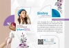 طرح لایه باز کاتالوگ لیزر موهای زائد شامل عکس زن