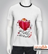 طرح تی شرت ولنتاین شامل خوشنویسی آنچه همه خوبان داری تو یکجا داری و وکتور قلب جهت چاپ تیشرت عاشقانه