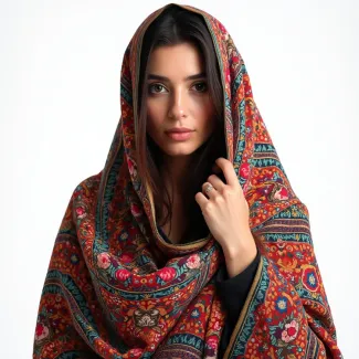 عکس زن با شال سنتی ایرانی عکس حرفه ای زن