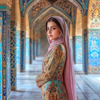 دانلود تصویر زن با لباس سنتی عکس حرفه ای مدل زن