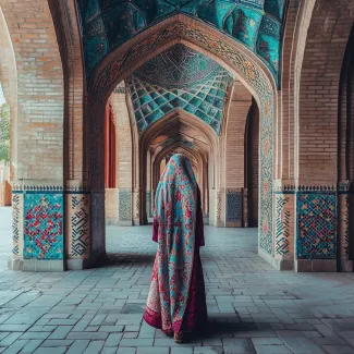 عکس زن در مسجد عکس حرفه ای مدل زن