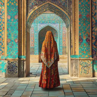 عکس با کیفیت زن در امکان تاریخی عکس حرفه ای مدل زن