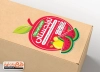 برچسب برش خاص میوه فروشی لایه باز شامل وکتور میوه جهت چاپ لیبل و برچسب سوپر میوه