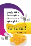 دانلود طرح کارت ویزیت قند و نبات شامل عکس نبات