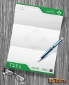 نمونه سربرگ بیمه کارآفرین شامل آرم و لوگو شرکت بیمه کارآفرین جهت چاپ سر برگ دفتر بیمه