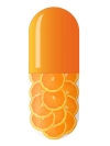 دانلود تصویر باکیفیت کپسول پرتقال