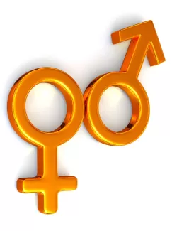 عکس دیجیتالی نماد جنسیت