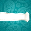وکتور ترمه آبی