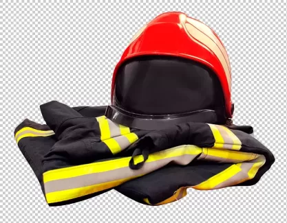 تصویر لباس و کلاه آتش نشانی 