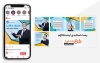 طرح اینستاگرام چند اسلایدی فتوتیتر شامل 5 اسلاید برای پست چند اسلایدی فتوتیتر و پست اسلایدی فتو تیتر