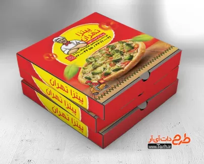 طرح جعبه پیتزا