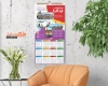 طرح تقویم آژانس مسافربری شامل مکان های گردشگری جهت چاپ تقویم دیواری آژانس مسافرتی 1402