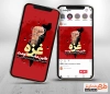استوری اینستاگرام روز غزه شامل عکس مشت گره شده