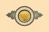 طرح کارت سکه عید سعید غدیر شامل تایپوگرافی من کنت مولا فهذا علی مولا