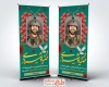 طرح بنر ایستاده سالروز شهادت صیاد شیرازی با نقاشی دیجیتال شهید صیاد شیرازی