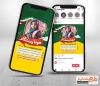 قالب اینستاگرام کاندید شورای مدرسه شامل عکس دانش آموز دختر