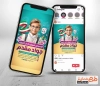 پست اینستاگرامی کاندید شورای دانش آموزی شامل عکس دانش آموز پسر