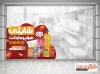 نمونه لایه باز برچسب شیشه سوپر مارکت شامل عکس مواد غذایی