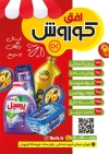 تراکت تبلیغاتی افق کوروش شامل عکس مواد غذایی