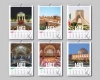 طرح تقویم باستانی 1404 جهت چاپ تقویم دیواری 1404 آثار باستانی و جاذبه های گردشگری ایرانی