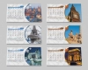 طرح تقویم رومیزی 1402 شامل عکس دیدنی های جهان جهت چاپ تقویم 1402 رومیزی