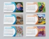 طرح تقویم طبیعت شامل نقاشی از طبیعت