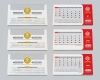 طرح لایه باز تقویم 1405 شرکتی جهت چاپ تقویم رومیزی 12 برگ دورو