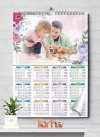 دانلود تقویم دیواری خانوادگی شامل محل جایگزاری عکس جهت چاپ تقویم رومیزی 1402 خانواده