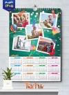طرح تقویم دیواری خانواده 1405 شامل محل جایگذاری عکس