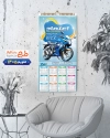 تقویم نمایشگاه موتورسیکلت شامل عکس موتورسیکلت جهت چاپ تقویم نمایشگاه موتورسیکلت