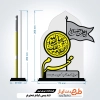 طرح برش لیزری تندیس محرم با خوشنویسی انا من حسین