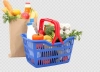 عکس با کیفیت سبد خرید میوه و سبزیجات