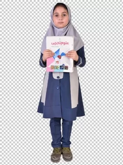 عکس دوربری دانش آموز دختر