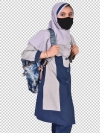 دانلود عکس دوربری دانش آموز دختر