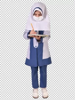 عکس دانش آموز دختر ایرانی