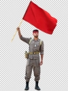 دانلود تصویر سرباز با پرچم