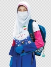 عکس دانش آموز دختر ایرانی