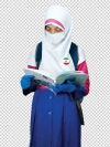 عکس دوربری دانش آموز دختر