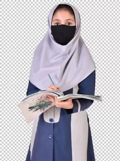 تصویر با کیفیت دانش آموز دختر