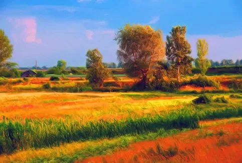 تصویر با کیفیت نقاشی پاییزی تصویر با کیفیت نقاشی پاییزی