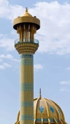 تصویر با کیفیت گنبد و گلدسته مسجد