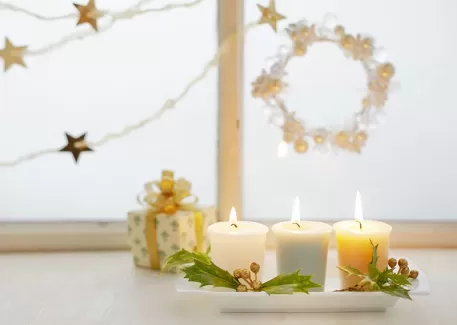 پس زمینه باکیفیت شمع و کادو