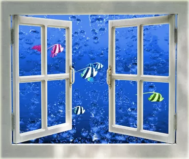 عکس باکیفیت پنجره روبه دریا